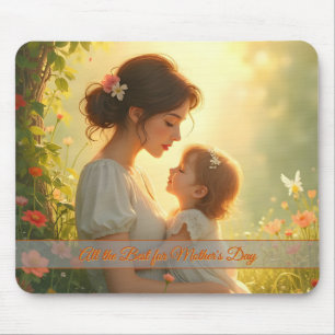 Tender Motherly Love in Blooming Light Mouse Pad