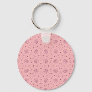 Tender Pink Pixels Keychain