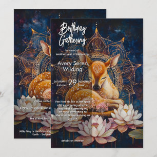 Tender Stillness   Deer Design Invitation