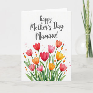 Tender Tulip Mothers Day Card