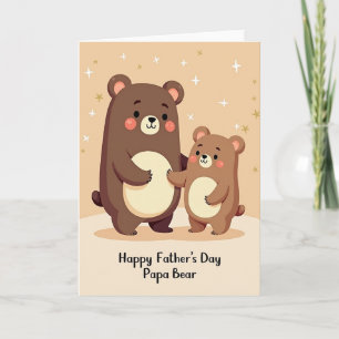 Tender Ursine Fathers Day Card