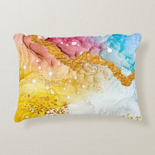 Tenderness in pastel colours. Unique creativity. I Accent Pillow