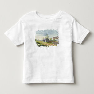 Tending tea plants (w/c on paper) toddler t-shirt