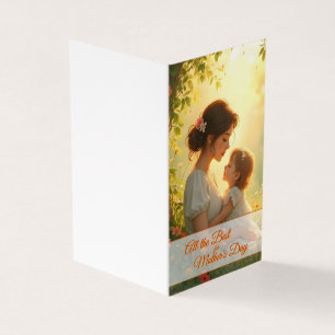 Tendre Amour Maternel dans une Lumière Fleurie