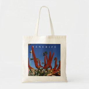 Tenerife Aloe Vera flowers tote bag