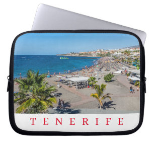 Tenerife beach view laptop case
