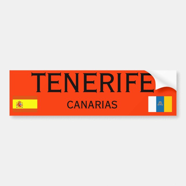 Tenerife* Canary Islands Bumper Sticker (Front)