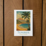 Tenerife Canary Islands Mount Teide Spanish Island Postcard<br><div class="desc">Capture the magic of the Canary Islands with this beautiful watercolor panorama of Tenerife.
Featuring the iconic Mount Teide,  vibrant coastal views,  and the warm light of Spain’s sun-kissed island,  this artwork evokes the feeling of a perfect vacation escape. Personalize this postcard and buy now.</div>