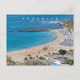 Tenerife Las Vistas beach view postcard