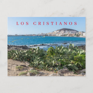 Tenerife Los Cristianos view postcard
