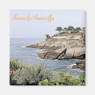 Tenerife,painted Magnet
