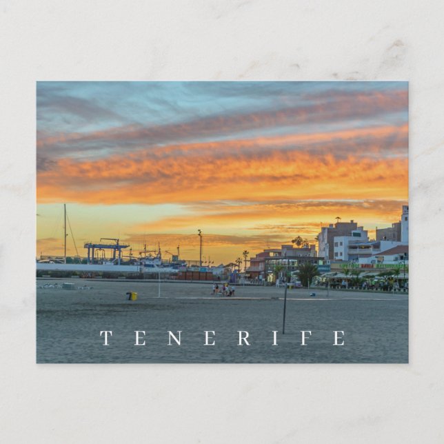 Tenerife sunset view postcard (Front)