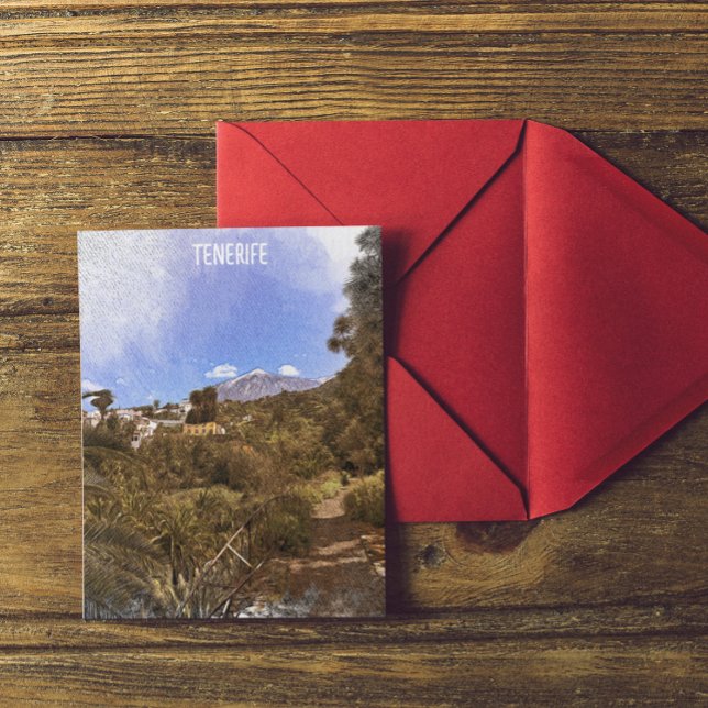 Tenerife Teide Mountain Canary Islands Postcard (Tenerife teide canary islands postcard)