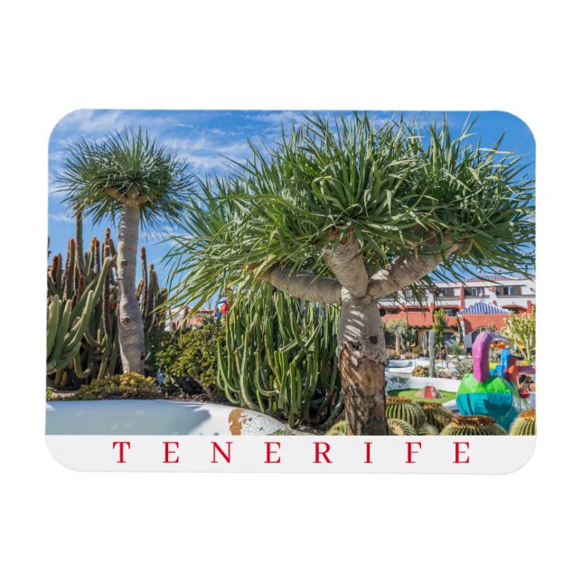 Tenerife trees fridge magnet (Horizontal)