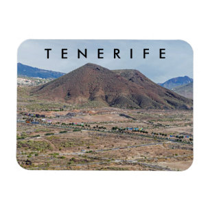 Tenerife volcanic landscape fridge magnet