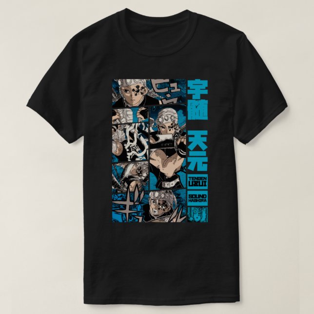 Tengen Uzui Desing = DEMON SLAYER = Manga Panel S0 T-Shirt (Design Front)