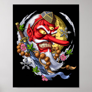 Tengu Japanese Demon Poster