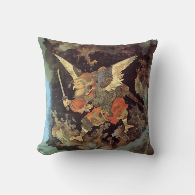 Tengu Warrior : Oreiller japonais mythologique (Recto)