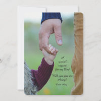 Tenir Bon Carte de Demande de Père