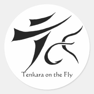 Tenkara on the Fly Round Sticker