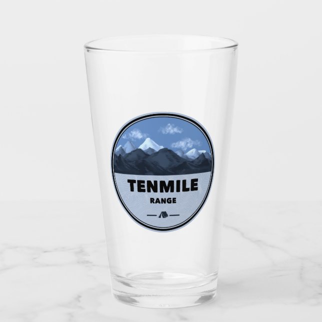Tenmile Range Colorado Camping Glass (Front)