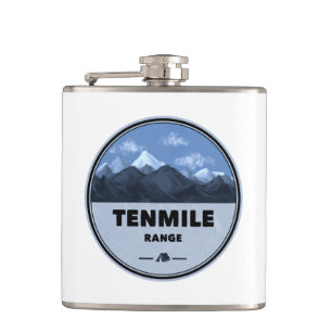 Tenmile Range Colorado Camping Hip Flask