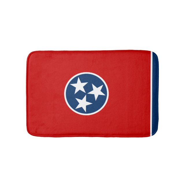 Tennessean flag, American state flag Bath Mat (Front)