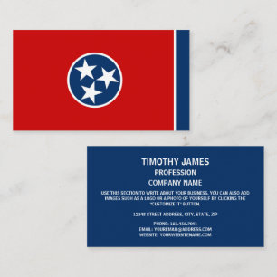 Tennessean Flag, Flag of Tennessee Business Card