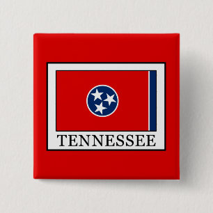 Tennessee 2 Inch Square Button