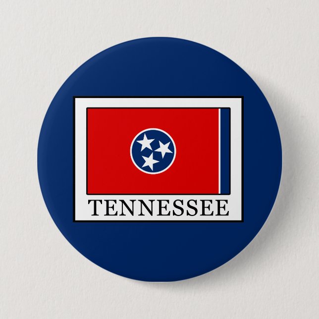 Tennessee 3 Inch Round Button (Front)
