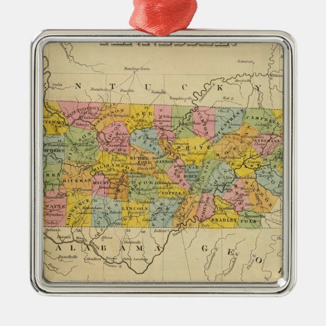 Tennessee 3 metal ornament (Front)