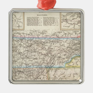 Tennessee 6 metal ornament