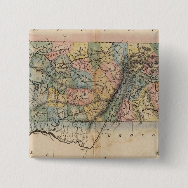 Tennessee 7 2 inch square button (Front)