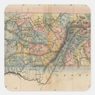 Tennessee 7 square sticker