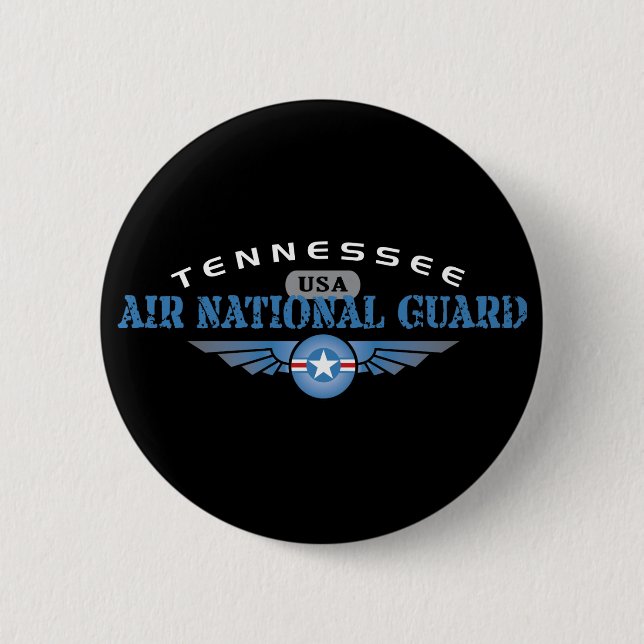Tennessee Air National Guard 2 Inch Round Button (Front)