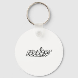 Tennessee Bike Riding Cycling Tn Mountain Biking Keychain