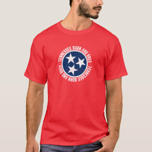 Tennessee Born and Bred T-Shirt Flag Native Shirt