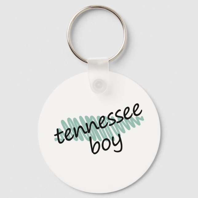 Tennessee Boy on Child's Tennessee Map Drawing Keychain (Front)