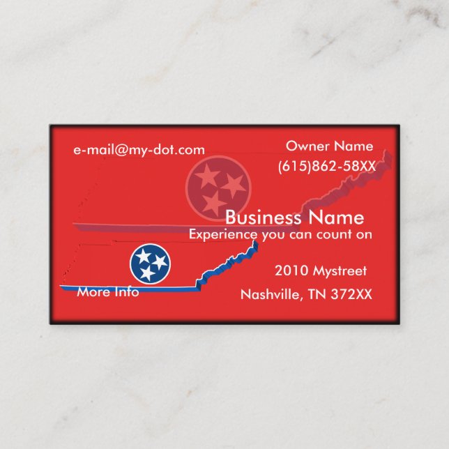 Tennessee Business Card (Front)