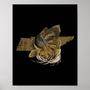 Tennessee Catfish Fishing Catfish  Poster