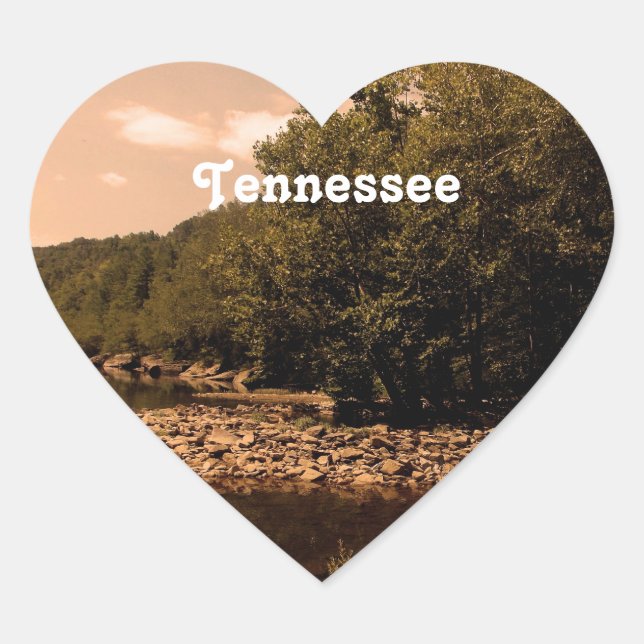 Tennessee Creek Heart Sticker (Front)