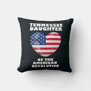TENNESSEE Daughter American Revolution DAR Pride Throw Pillow