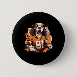 Tennessee Dog Sport Lovers Tennessee Tri Stars 2 Inch Round Button
