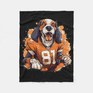 Tennessee Dog Sport Lovers Tennessee Tri Stars  Fleece Blanket