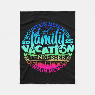 Tennessee Family Vacation Road Trip 2025 Mountain  Fleece Blanket