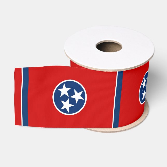 Tennessee Flag & America States USA travel/sports Grosgrain Ribbon (Spool)