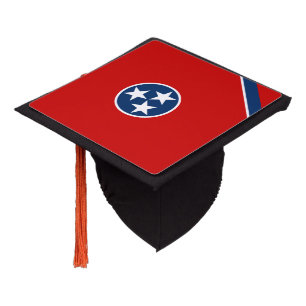Tennessee flag, American state flag Graduation Cap