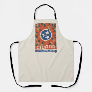 Tennessee Flag Cicada Invasion Apron
