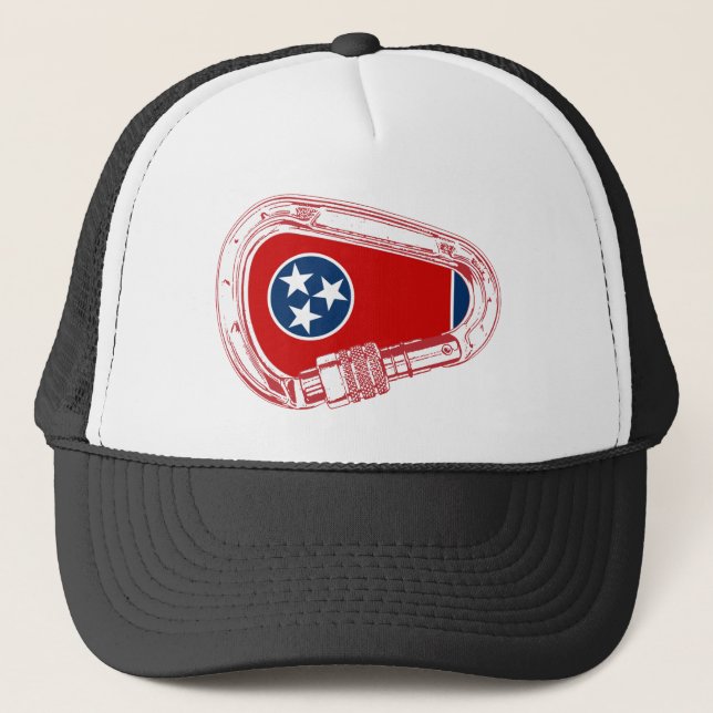 Tennessee Flag Climbing Carabiner Trucker Hat (Front)