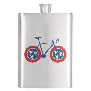 Tennessee Flag Cycling Hip Flask